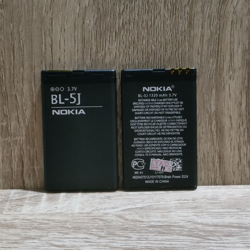 Baterai Batre for Nokia 5228 5230 5800 C3-00 BL-5J BL5J Original Battery Hp