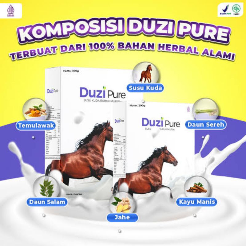 

Duzipure Susu Kuda Liar Herbal Nyeri Sendi Solusi Asam Urat