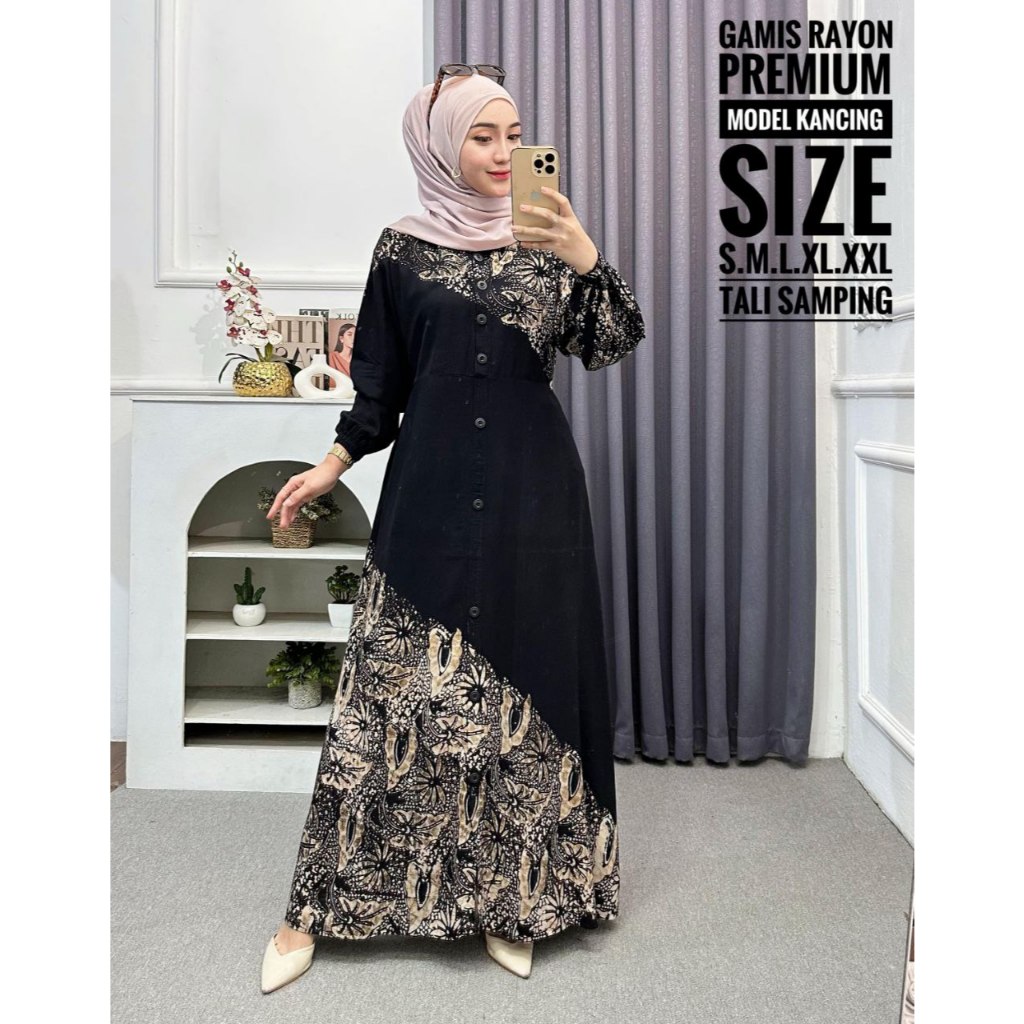 PAKET HEMAT BATIK USMAN - TERBARU GAMIS TWILL RAYON PREMIUM ORI PEKALONGAN CAP MALAMAN HOME DRESS