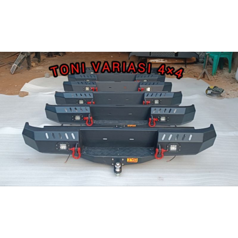 Bemper Bumper Belakang Option V1 Triton Hilux FordRanger Navara D-Max