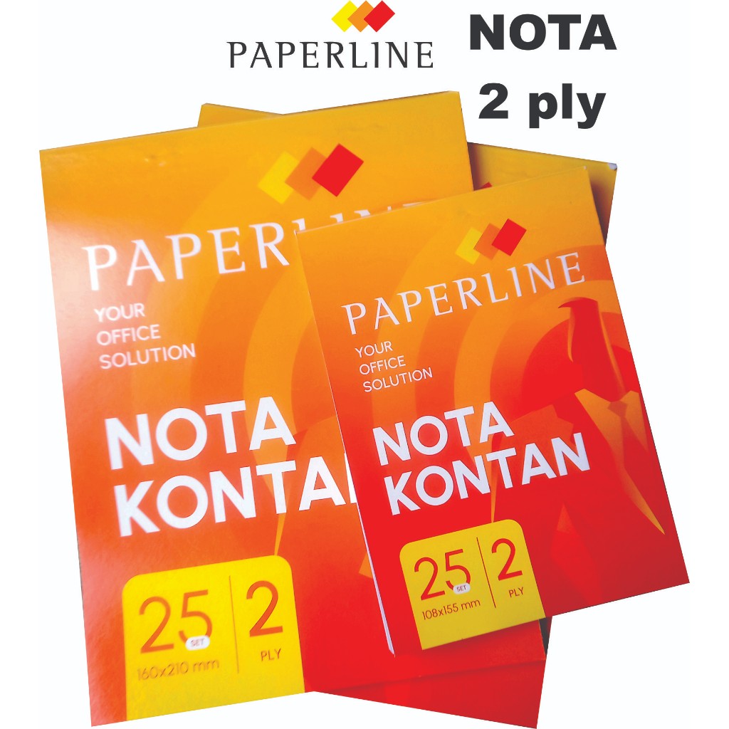 

Nota Kontan Paperline 2 Ply B2 NCR 25 set