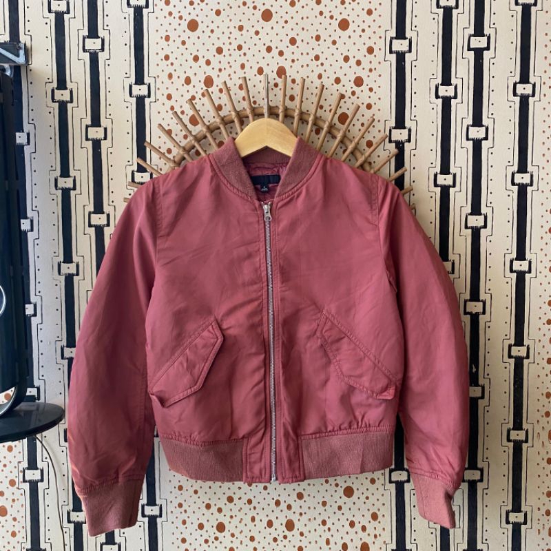 Preloved jaket pria Uniqlo,jaket cowok,jaket bomber