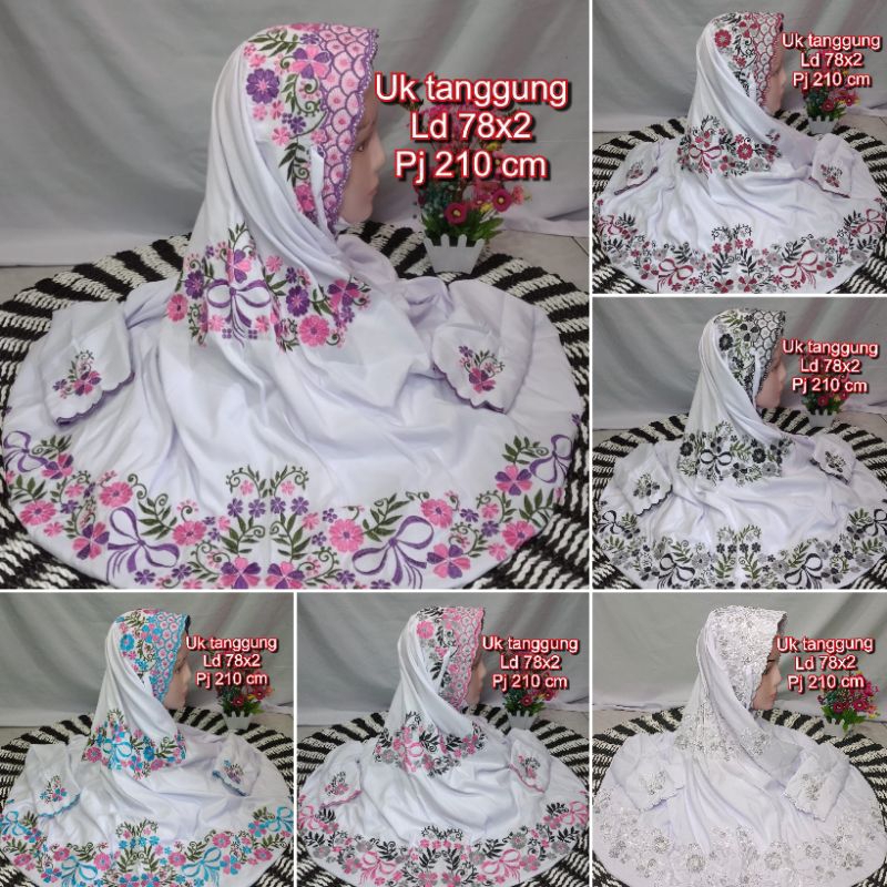 MUKENA LAJURAN MUKENA SMP TERUSAN REMAJA/TANGGUNG BORDIR AMEL