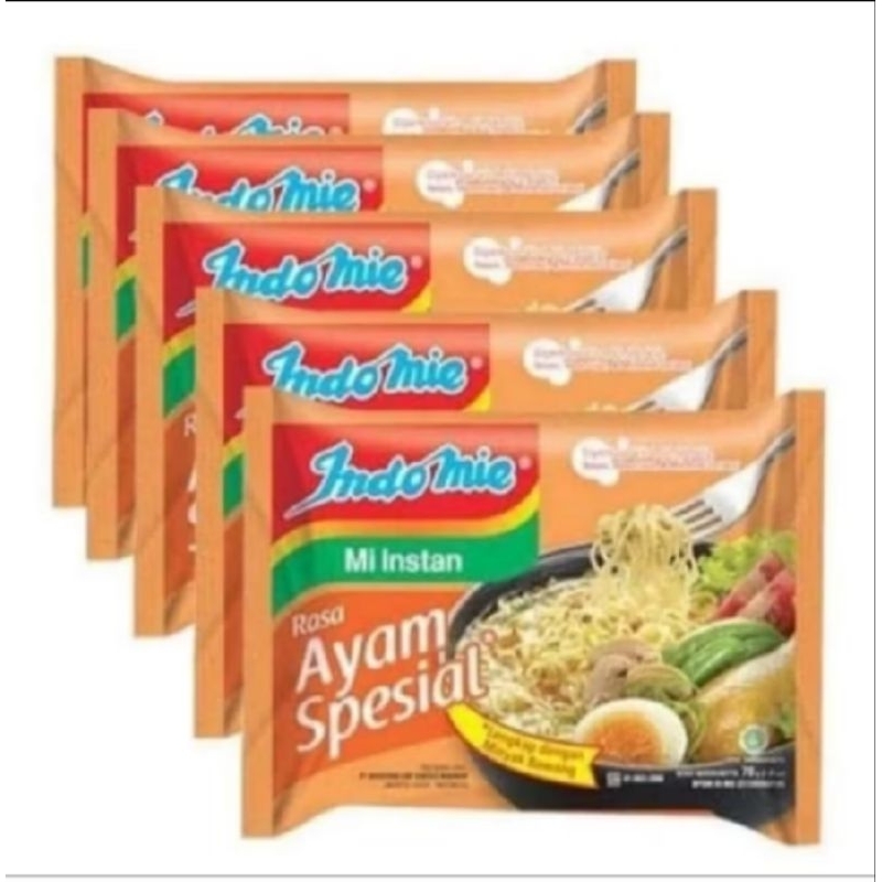

Indomie ayam spesial paket hemat isi 5pcs