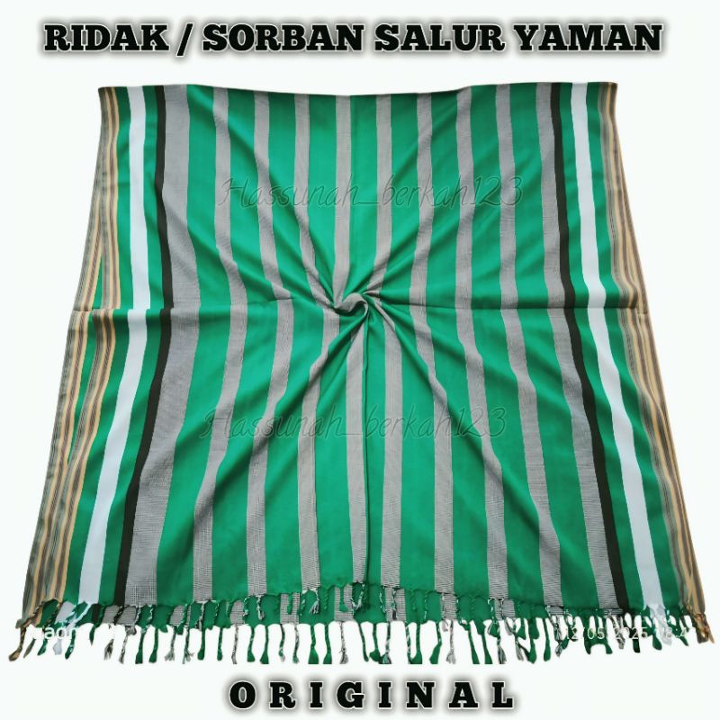 Sorban Yamani Asli Sorban Salur tebal Adem Impor Yaman AsliRida Hadromaut Yaman Asli Salur Original 