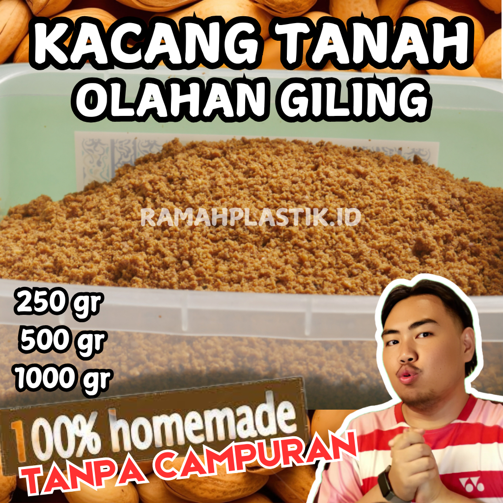 

Kacang Giling Halus / Bumbu Pecel Ukuran 1kg Tanpa Campuran