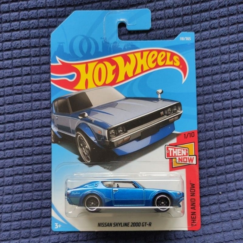 Hot Wheels Nissan Skyline 2000 GT-R Blue