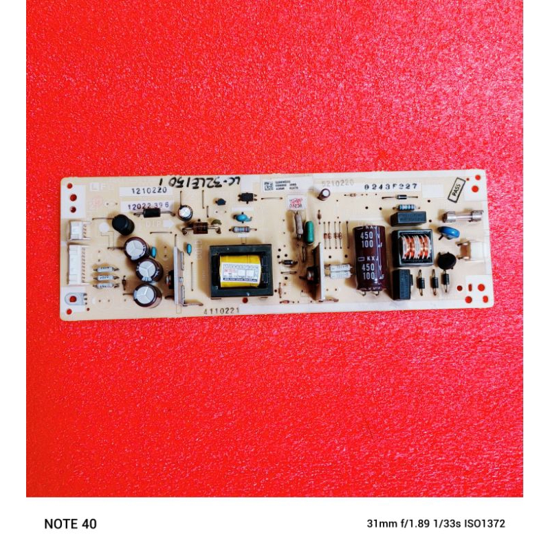 psu tv sharp lc32le150m - power suplay tv sharp lc32le150m - mesin tv sharp 32inchi
