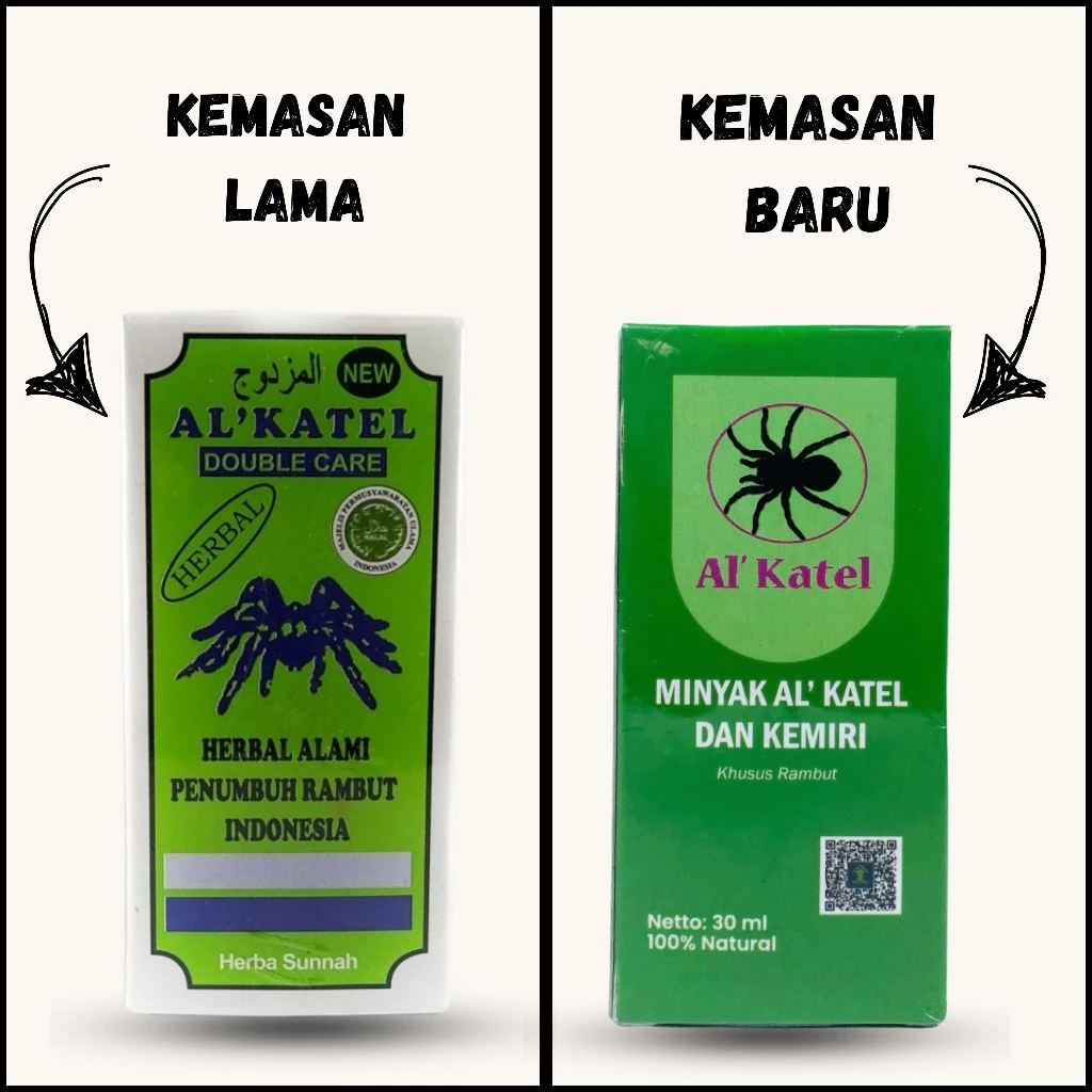 Al katel Asli Original Obat Penumbuh Rambut Jambang Kumis dan Jenggot