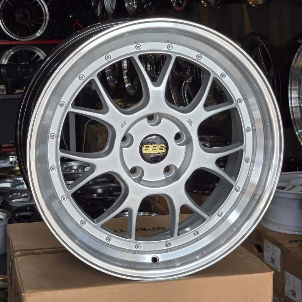 Velg BBS LMR Ring 18 Lebar 8,5 Et 38 Pcd 5x114 Warna Silver | Velg R18 | Velg Mobil | Velg Racing | 