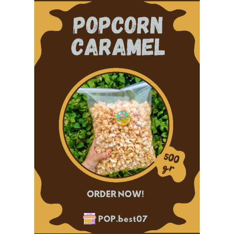 POPCORN CARAMEL 500gr | popcorn caramel ala bioskop dengan harga terjangkau
