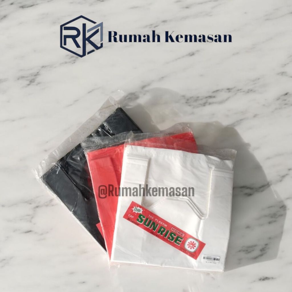 Kantong Plastik | Kantong Kresek Plastik Sunrise ukuran 21 | kantong Kresek Sembako | Kresek 21