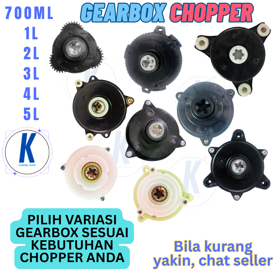 Sparepart Gear box Mesin Blender Chopper Kapsul Quatre Chopper