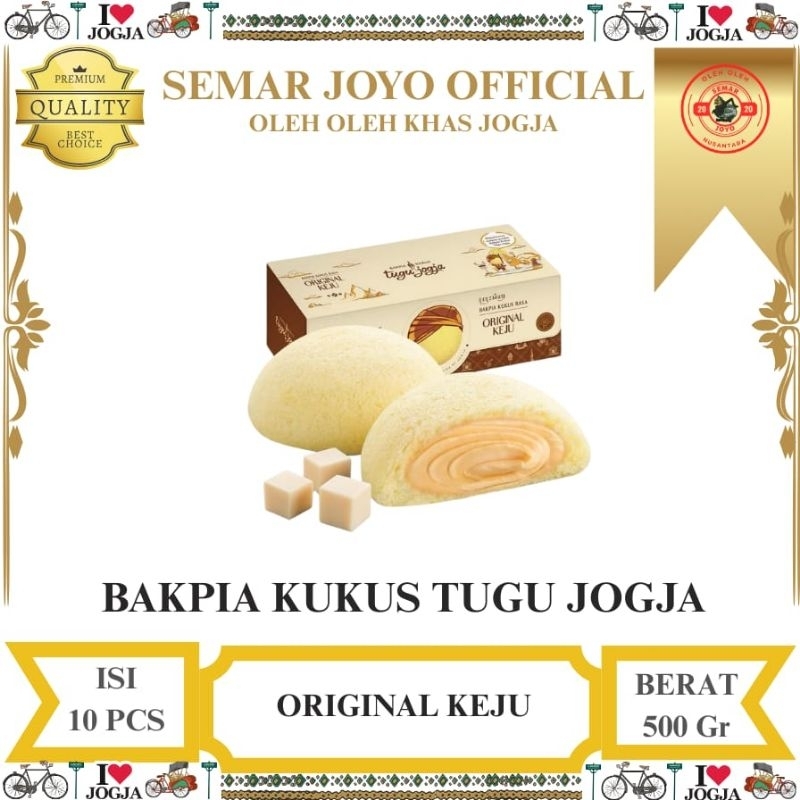 [TERLARIS] Di Jakarta / Bakpia Kukus Tugu Jogja / Bakpia Oleh Oleh Khas Jogja (Isi 10)