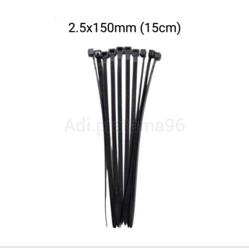 

(SATUAN) KABEL TIES 2.5x150 PREMIUM QUALITY / KABEL TIE (min 10 pcs)
