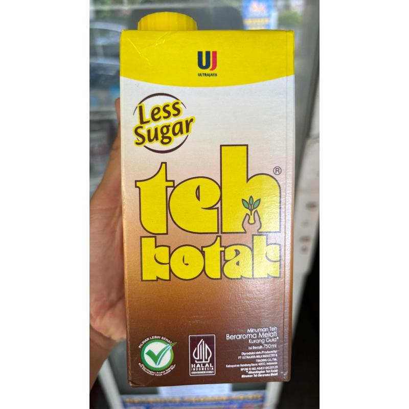 

Teh kotak less sugar 750 ml