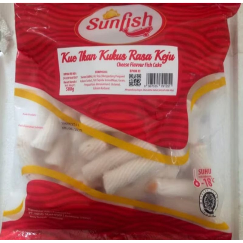 

SUNFISH KUE IKAN KUKUS RASA KEJU 500GR