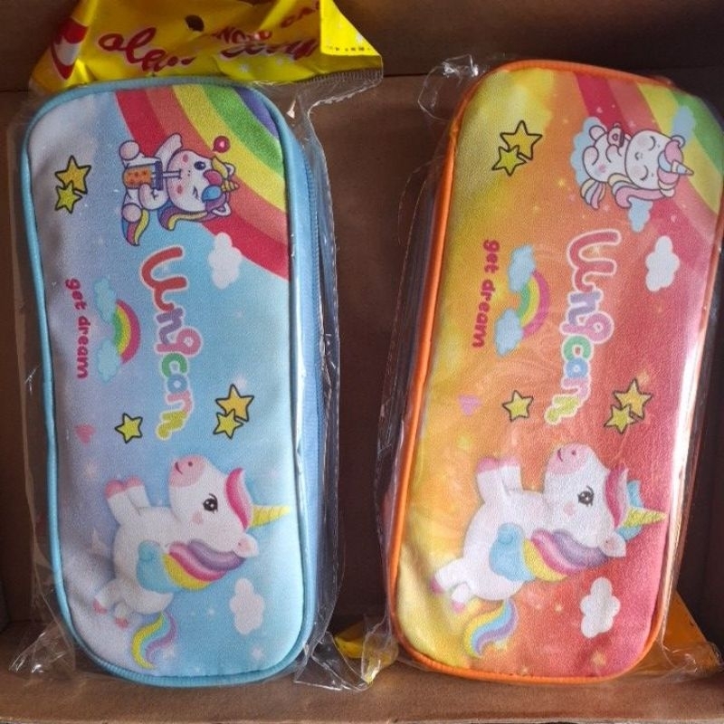 

kotak pencil bersleting motif unicorn per pcs