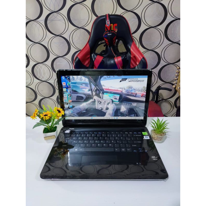 laptop Branded luar negri SONY Vaio SVF14319SGB Black TOUCHSCREEN  [SSD+DUAL VGA]