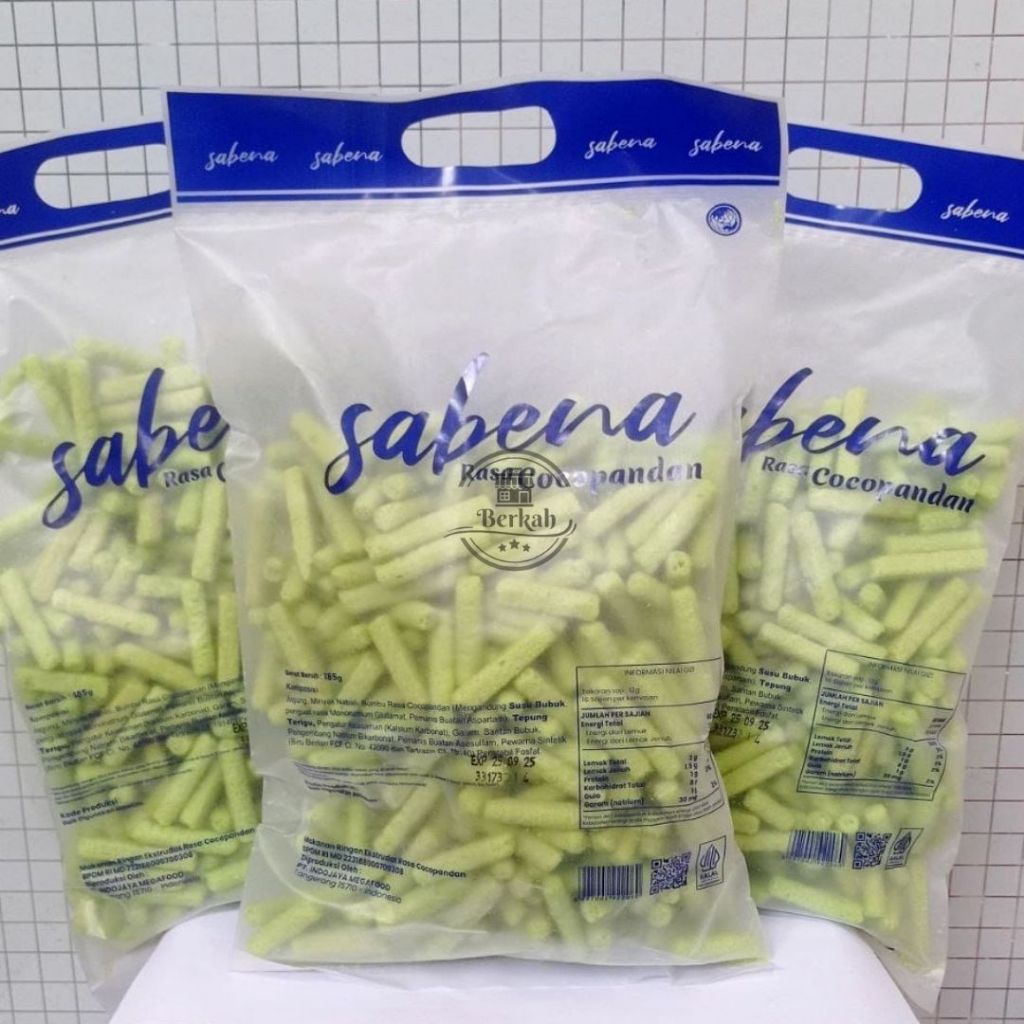 

Sabena Stik Perdus Isi 3 Pack @340g - Rasa Chocopandan - BPOM HALAL - Cemilan Viral