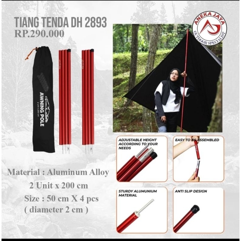 AWNING POLE DHAULAGIRI/TIANG FLYSHEET