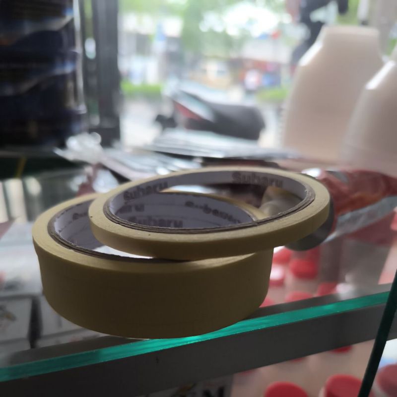 

Subaru Masking tape lakban kertas Lis ukuran 6 mm