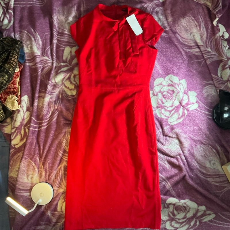 Preloved The Executive Long Red Dress