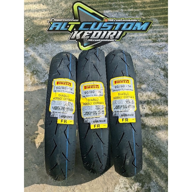 Ban PIRELLI DIABLO ROSSO CORSA 2 ✓ 90/80 ✓ RING 14