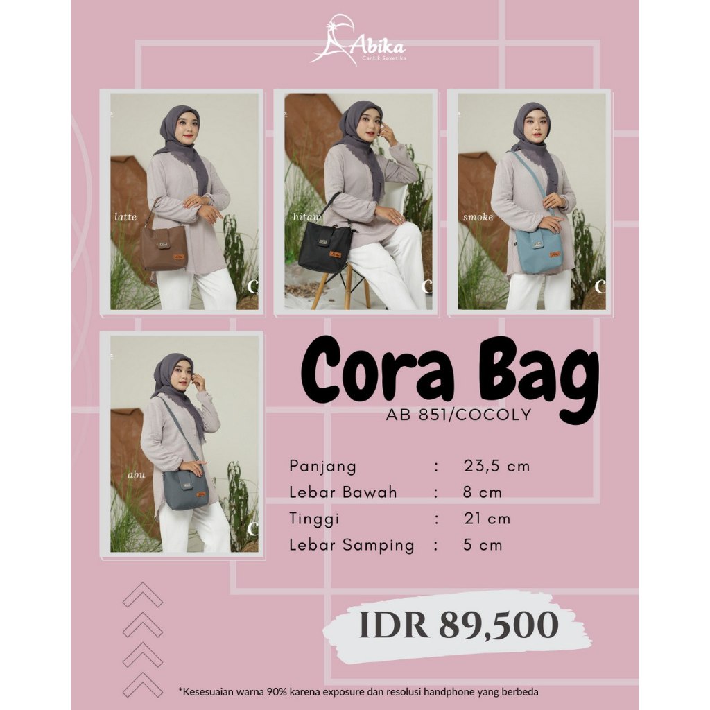 CORA BAG BY ABIKA // TAS SANTAI