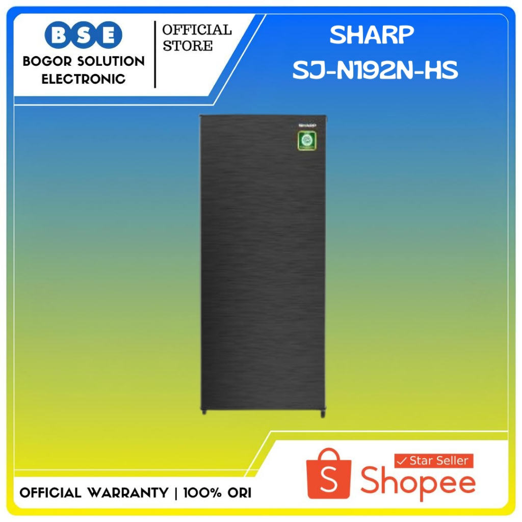 Kulkas 1 Pintu Sharp SJ-N192N-HS Low Wattage Kulkas Sharp 184 liter SJ N192N