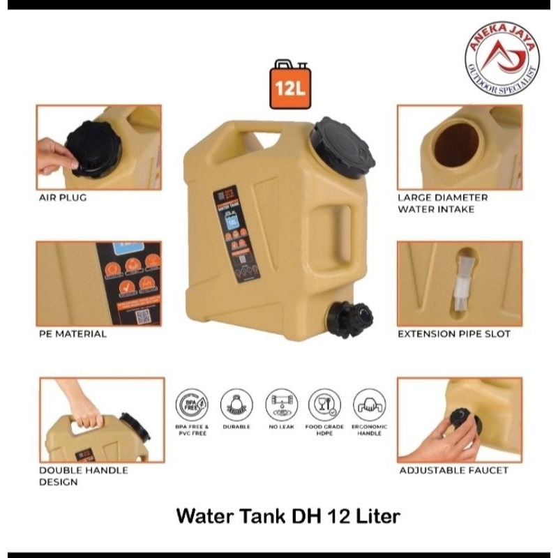 WATER TANK DH 12 LITER DHAULAGIRI DIRIGEN AIR