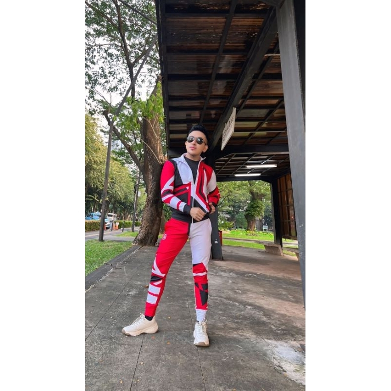 Stelan Baju Senam Zumba Aerobic Yoga Lari SXB GOALS TWIG JACKET AND JOGGER PRIA WANITA