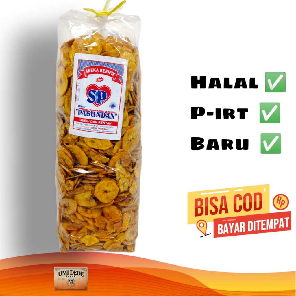 

Cemilan Sehat Keripik Pisang Manis Premium Tanpa Msg & Minyak Berlebih
