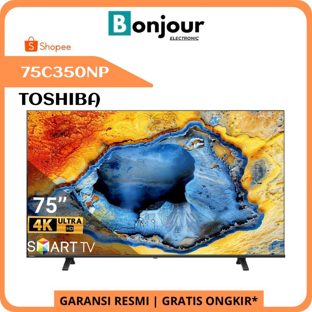 TV Toshiba 75 Inch 75C350NP 4K UHD Google TV Toshiba 75 C350 NP Pengganti 75C350LP