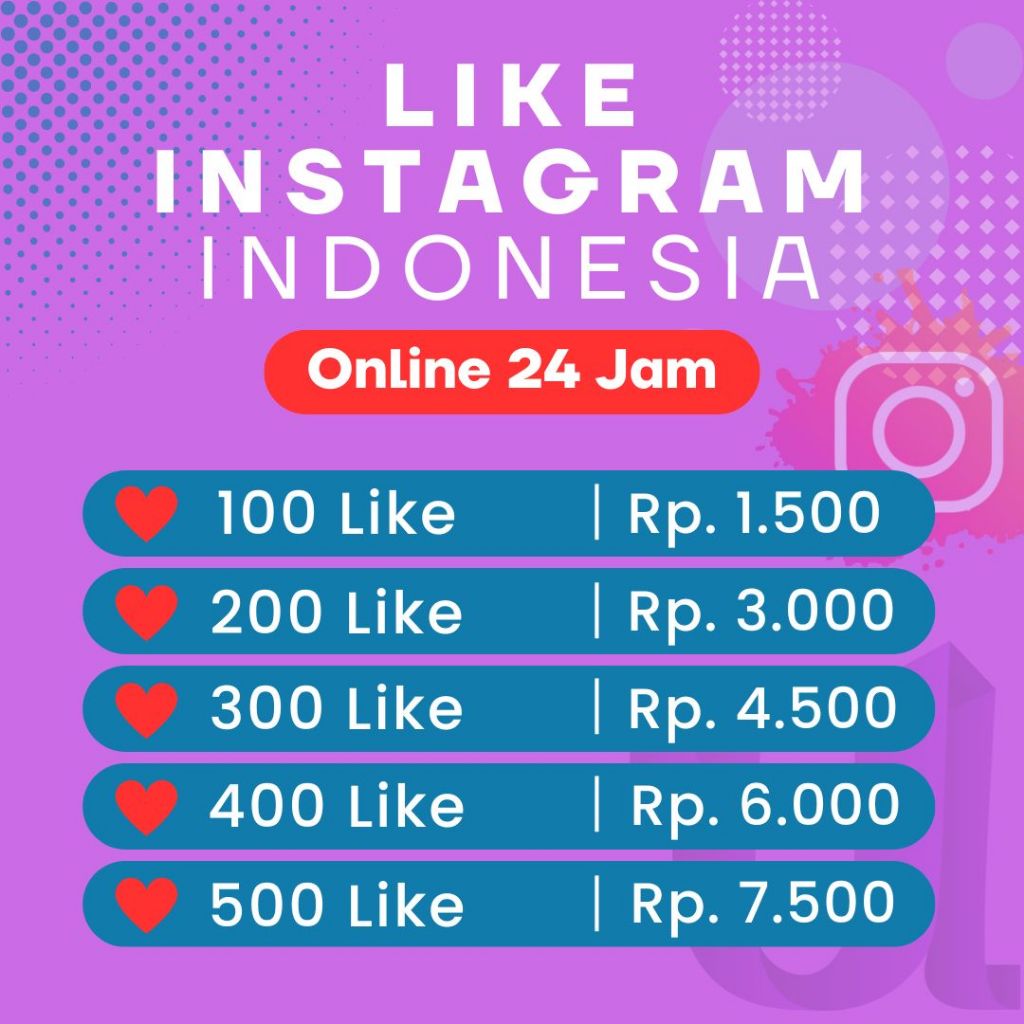 LIKE INSTAGRAM REAL INDONESIA PERMANEN  - Online 24 Jam