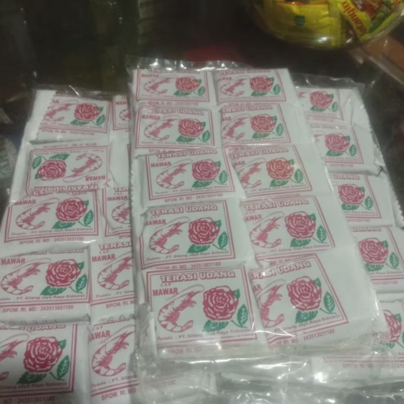 

Terasi Lampung Mawar Terasi Udang 1 pak isi 10 pcs