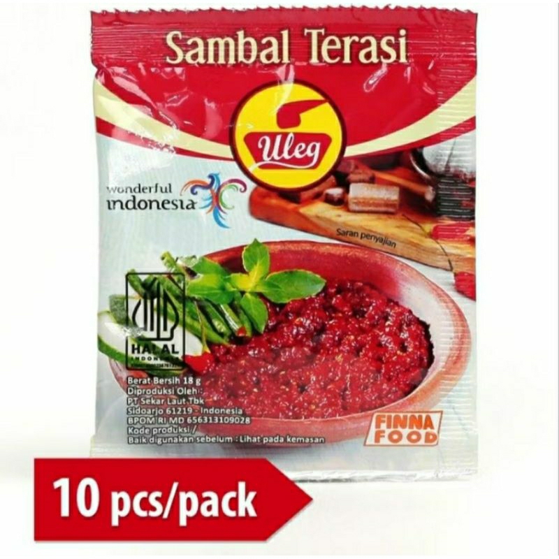 

sambal terasi uleg renceng isi 10 sachet x 18gr