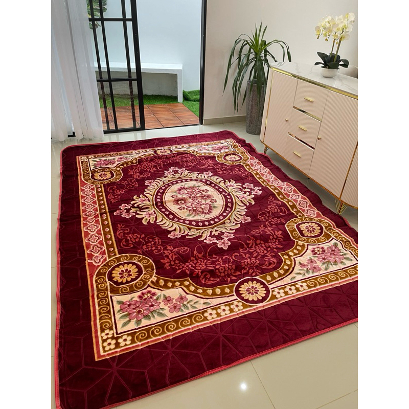 KARPET MALAYSIA SIZE 200x280 /AMBAL MALAYSIA /KARPET JUMBO/KARPET ANTISLIP/KARPET RUANG TAMU/AMBAL B