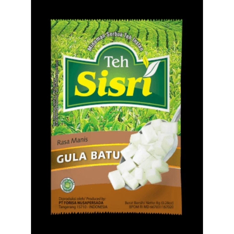 

teh sisiri gula batu 1 renteng / renceng