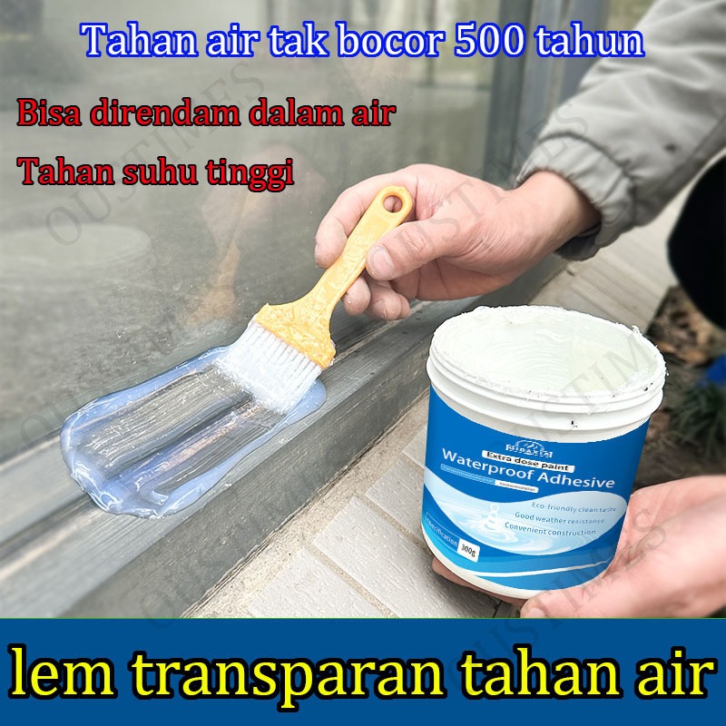 Lem Anti Bocor Super Kuat Lem Anti Air Lem Transparan Anti Bocor Kuat untuk Toilet/dinding/atap/ubin