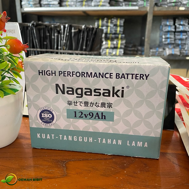 Baterai Litium Aki Kering Sprayer Elektrik UPS Nagasaki 12 V 9AH