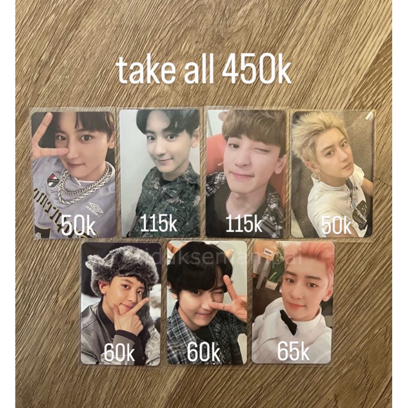 exo chanyeol park chanyeol photocard pc chanyeol meissa military photocard pc black out photocard cr