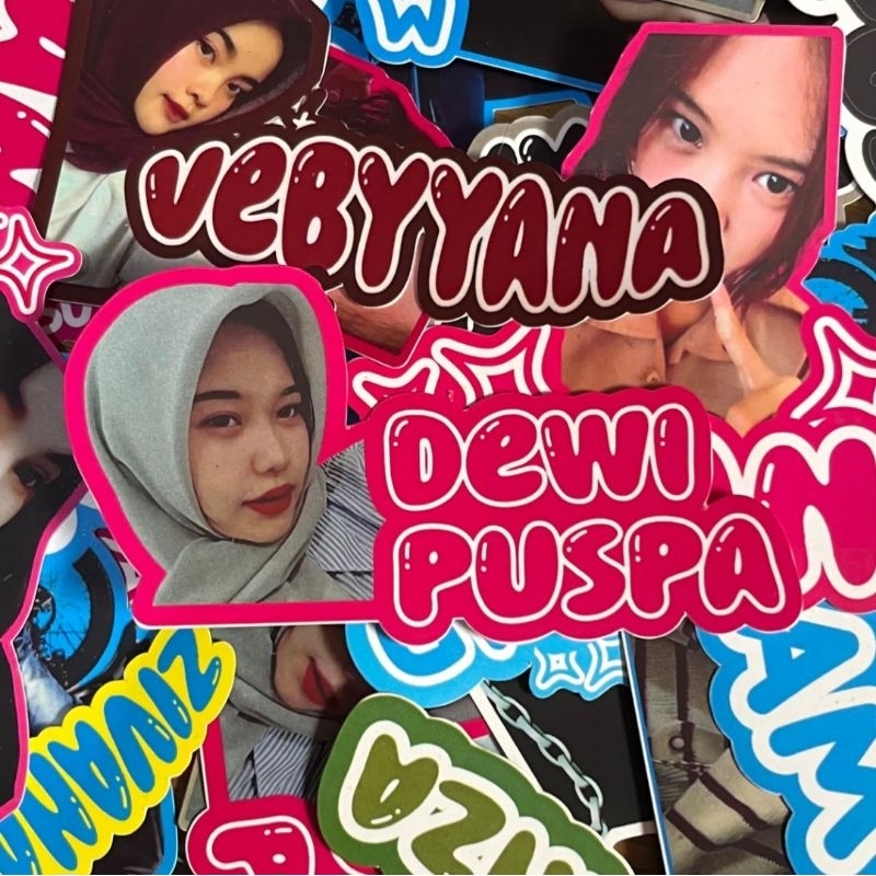 

stiker custom nama + foto ukuran/stiker/custom stiker/stiker helm/stiker motor