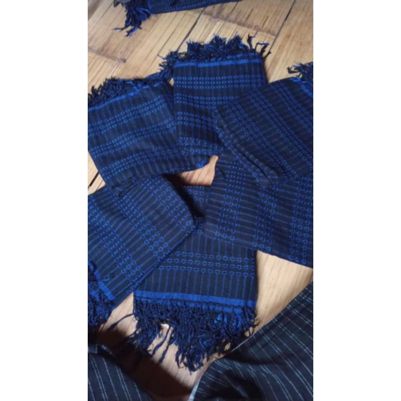 kain tenun baduy,warna biru x hitam