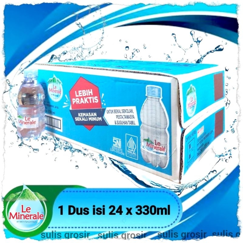 

Le Minerale Air Mineral Kemasan Botol 330ml Per Dus Isi 24 Botol