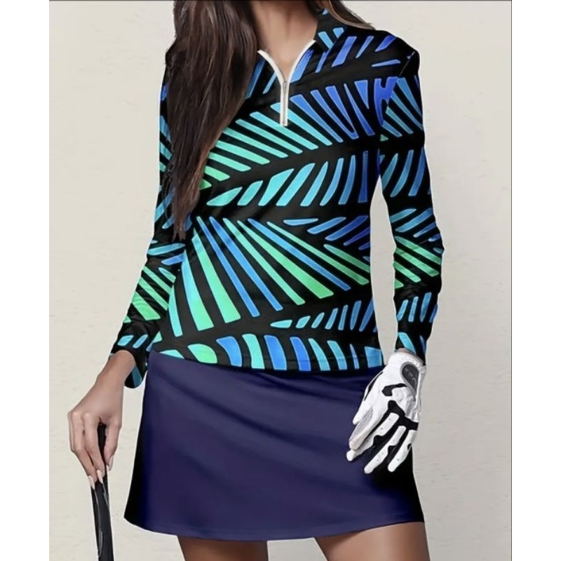 Women Golf Shirt Long Sleeve - Size XXL