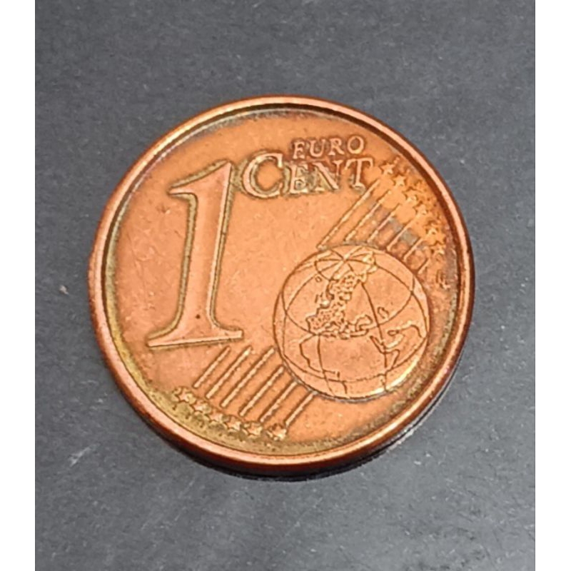 koin euro 1 cent (Spanyol) tahun 2012..