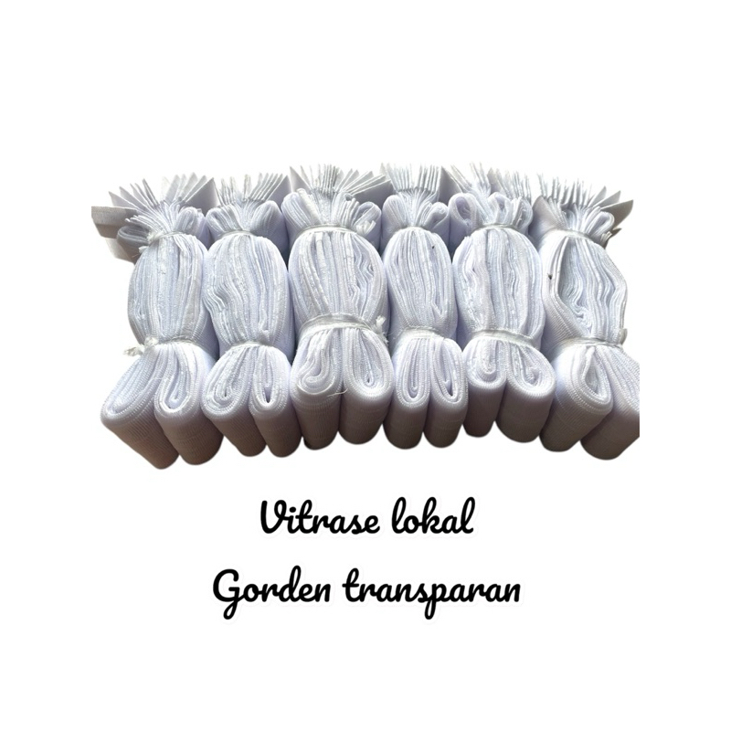 Gorden Transparan/Gorden vitrase lokal /Gorden lapisan