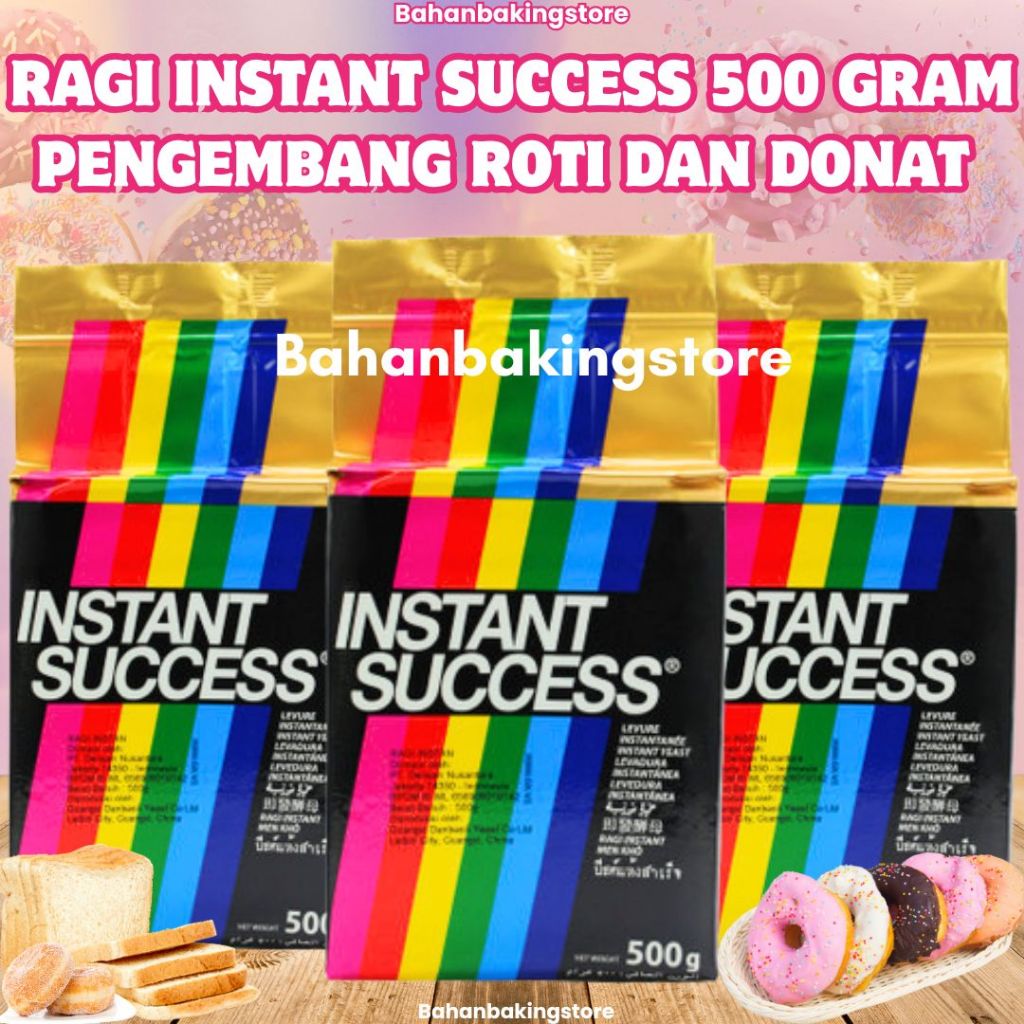 

INSTANT SUCCESS RAGI 500 GRAM PENGEMBANG ROTI DAN DONAT LEBIH EMPUK | YEAST INSTANT SUCCESS 500GRAM | RAGI KERING
