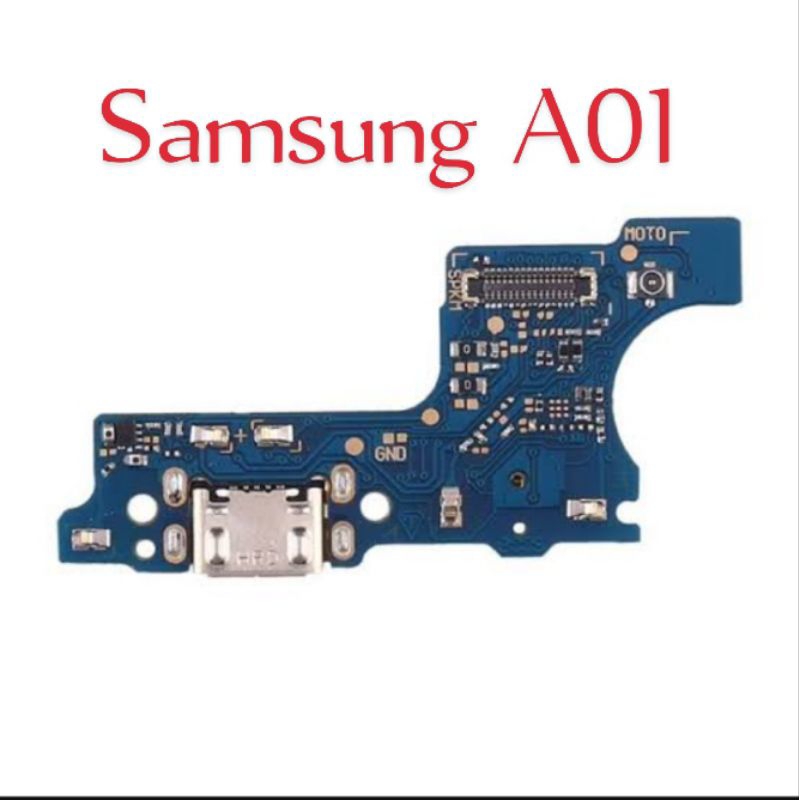 Papan Cas Samsung A01 Konektor Original Board Charger Fullset +IC